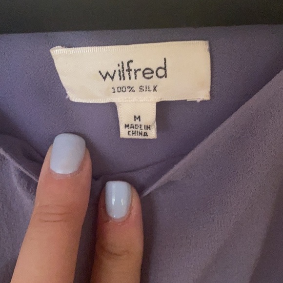 Wilfred Babaton Aritzia Purple Cami High Neck Camisole Business Casual - Picture 5 of 7